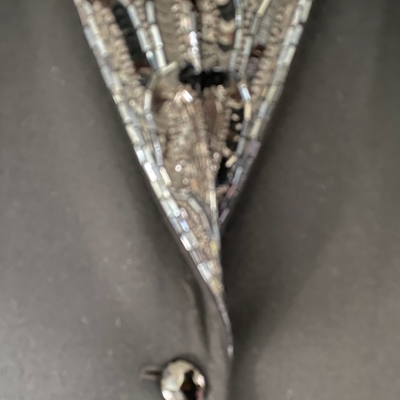 Vintage 1980s Nolan Miller for DYNASTY Black Wool Jacket w/Jet Beaded lapels - Picture 5 of 11